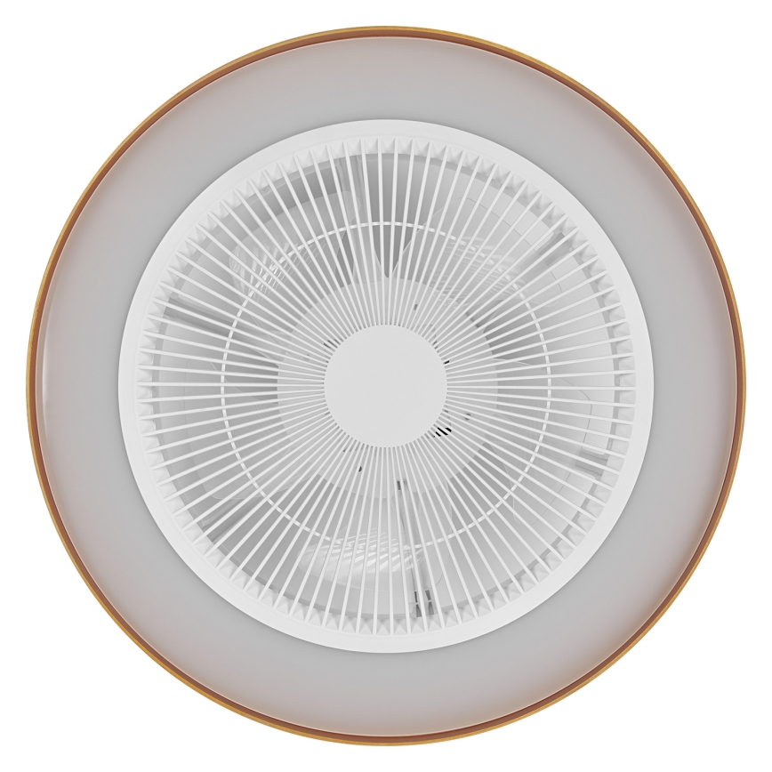 Osram - LED stmievateľné stropné svietidlo s ventilátorom CEILING FAN LED/49W/230V 2700-6500K biela/zlatá + diaľkové ovládanie