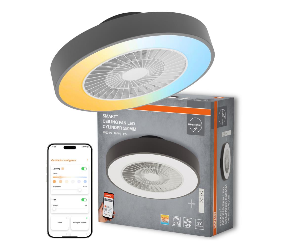 Osram - stmievateľné LED stropné svietidlo s látorom SMART+ LED/78W/230V Wi-Fi +DO 4099854472800