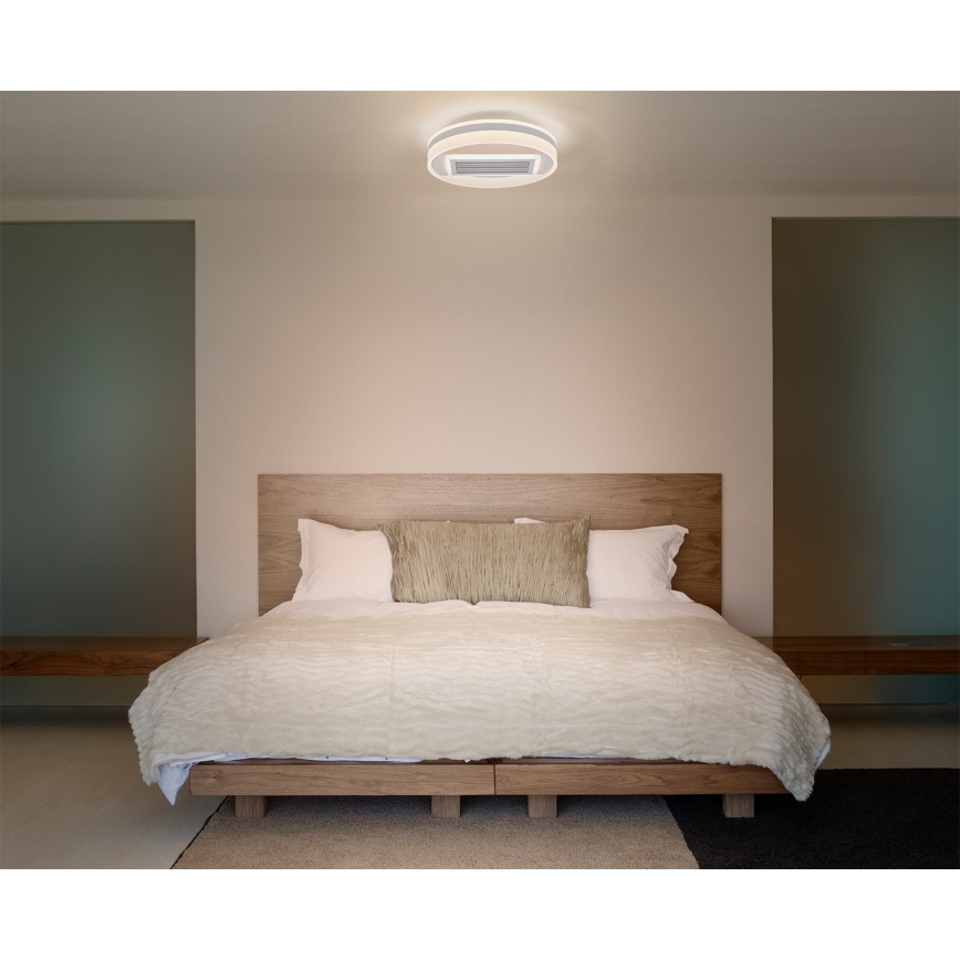Osram - LED stlmiteľné stropné svietidlo s ventilátorom CEILING FAN LED/55W/230V 3000-6500K biele + diaľkové ovládanie