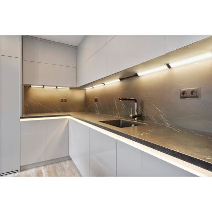 Osram - LED stmievateľné svietidlo pod linku s pohybovým senzorom LINEAR ANGLE LED/5W/230V 3000/4000/6500K 35 cm čierna