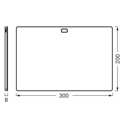 Osram - LED stmievateľné podskrinkové svietidlo so snímačom pohybu UNDERCABINET LED/7,5W/230V 3000/4000/6500K 20x30 cm čierna
