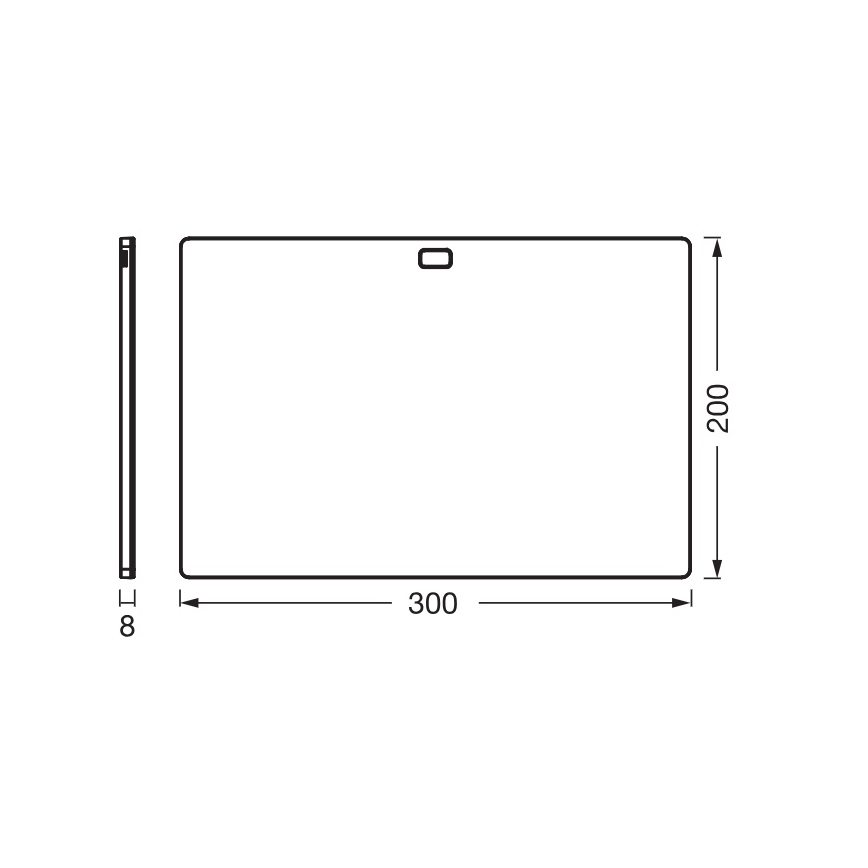 Osram - LED stmievateľné podskrinkové svietidlo so snímačom pohybu UNDERCABINET LED/7,5W/230V 3000/4000/6500K 20x30 cm čierna