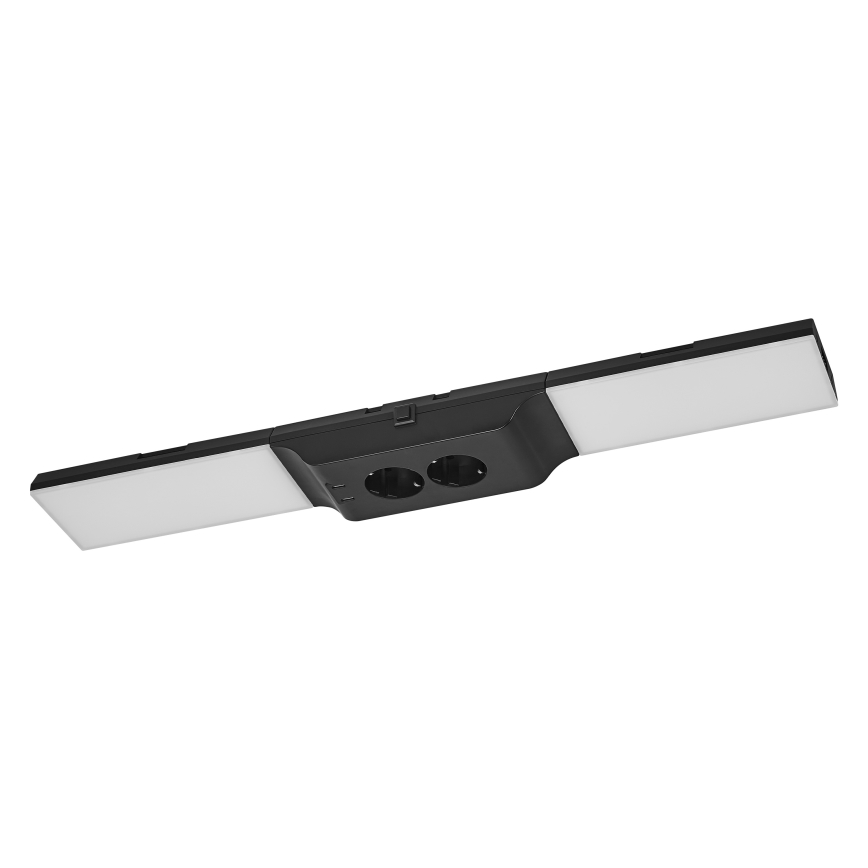 Osram - LED stmievateľné podlinkové svietidlo s zásuvkami UNDERCABINET LED/10W/230V 3000K 54,8 cm čierna