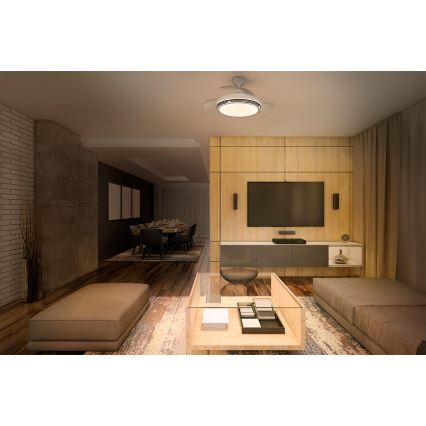 Osram - Stmievateľné stropné LED svietidlo s ventilátorom LEVECHE LED/36W/230V 3000/4000/6500K + diaľkové ovládanie