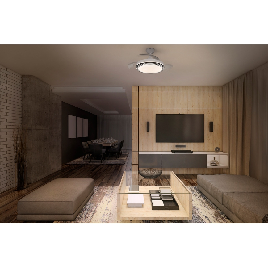 Osram - Stmievateľné stropné LED svietidlo s ventilátorom LEVECHE LED/36W/230V 3000/4000/6500K + diaľkové ovládanie