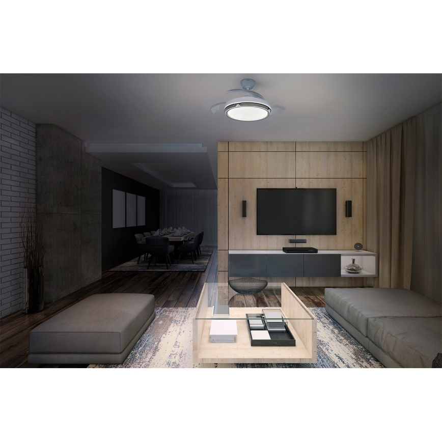 Osram - Stmievateľné stropné LED svietidlo s ventilátorom LEVECHE LED/36W/230V 3000/4000/6500K + diaľkové ovládanie