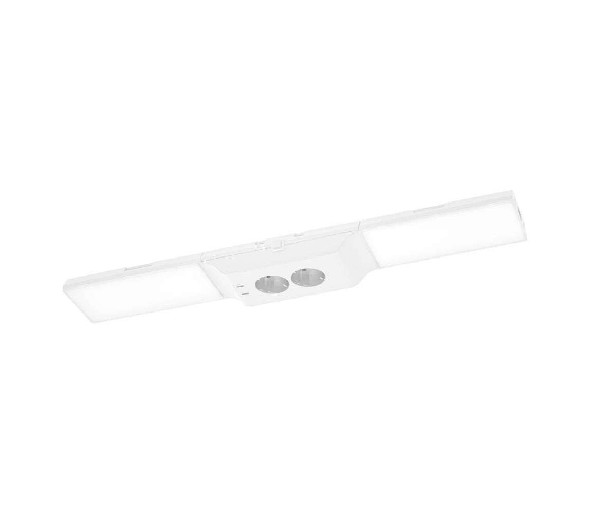 Osram - stmievateľné podskrinkové LED svietidlo so zásuvkami UNDERCABINET LED/10W/230V biela 4099854463273