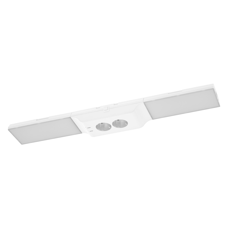 Osram - LED stmievateľné podskrinkové svietidlo so zásuvkami UNDERCABINET LED/10W/230V 3000K 54,8 cm biela