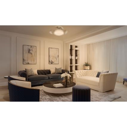 Osram - LED RGB stmievateľné stropné svietidlo s ventilátorom CIERZO LED/35W/230V 3000-6500K + diaľkové ovládanie