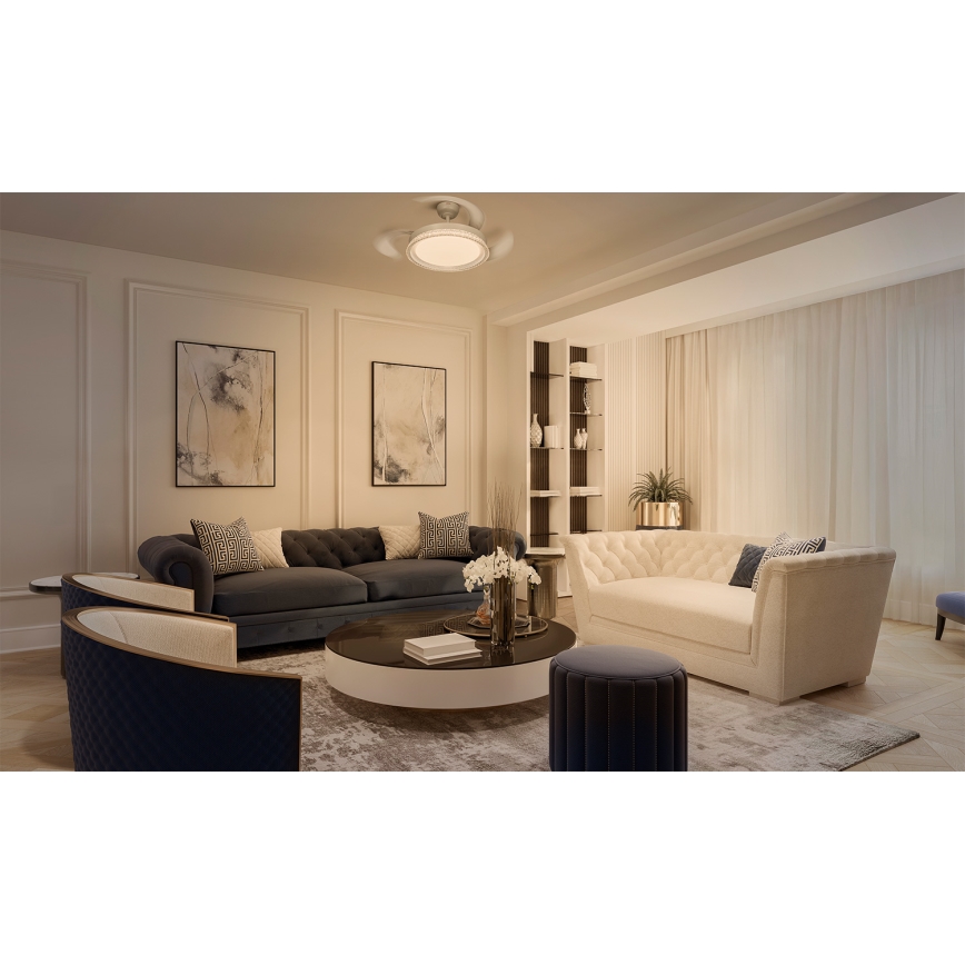 Osram - LED RGB stmievateľné stropné svietidlo s ventilátorom CIERZO LED/35W/230V 3000-6500K + diaľkové ovládanie