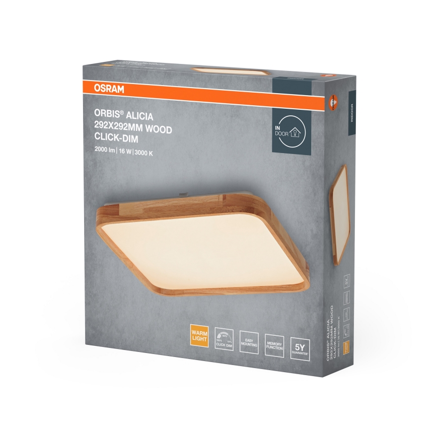 Osram - LED stmievateľné stropné svietidlo ORBIS ALICIA LED/16W/230V 29,2x29,2 cm béžové