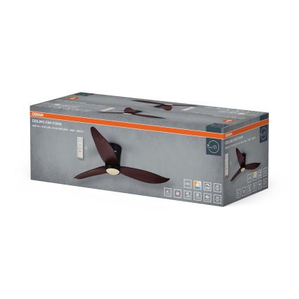 Osram - Stmievaný LED stropný ventilátor FOHN LED/18W/230V 3000/4000/6500K + diaľkové ovládanie