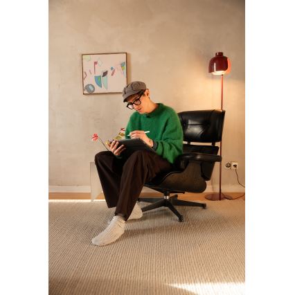 Osram - Stojacia lampa DECOR COROLLE 1xE27/15W/230V červená