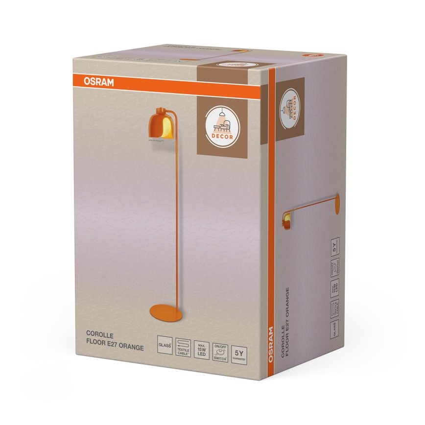 Osram - Stojacia lampa DECOR COROLLE 1xE27/15W/230V oranžová