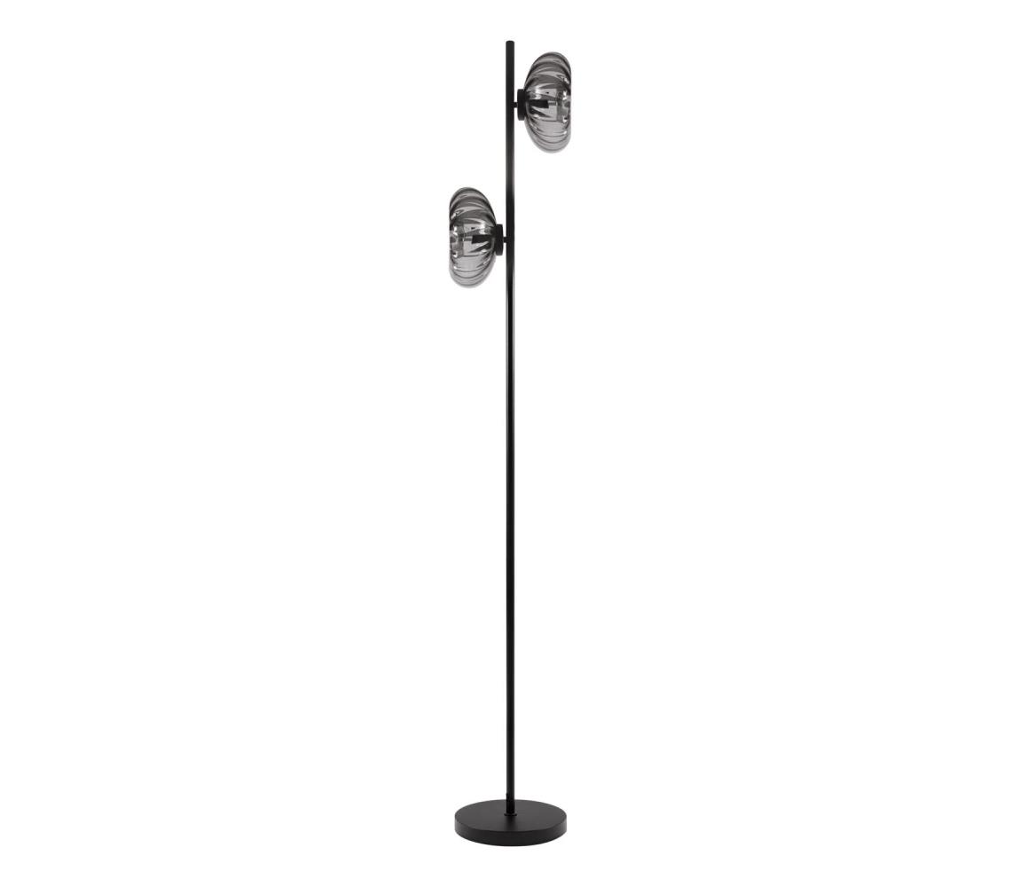 Osram - Stojacia lampa DECOR SMOKE 2xE14/12W/230V čierna/dymovo šedá 4058075850064