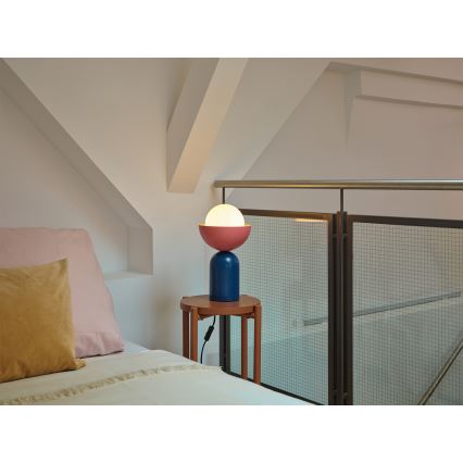 Osram - Stolná lampa DECOR BOWL 1xE14/25W/230V modrá/ružová