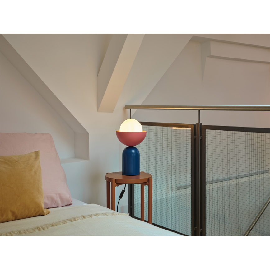 Osram - Stolná lampa DECOR BOWL 1xE14/25W/230V modrá/ružová