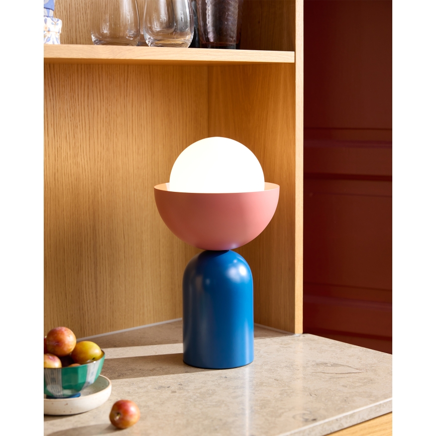 Osram - Stolná lampa DECOR BOWL 1xE14/25W/230V modrá/ružová