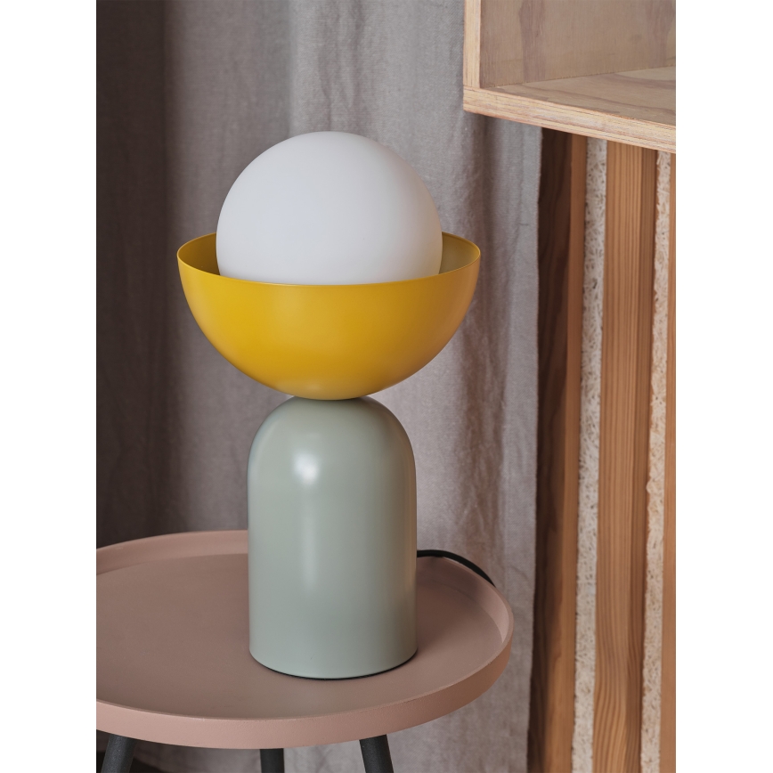 Osram - Stolná lampa DECOR BOWL 1xE14/25W/230V zelená/žltá