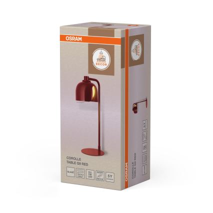 Osram - Stolná lampa DECOR COROLLE 1xG9/20W/230V červená