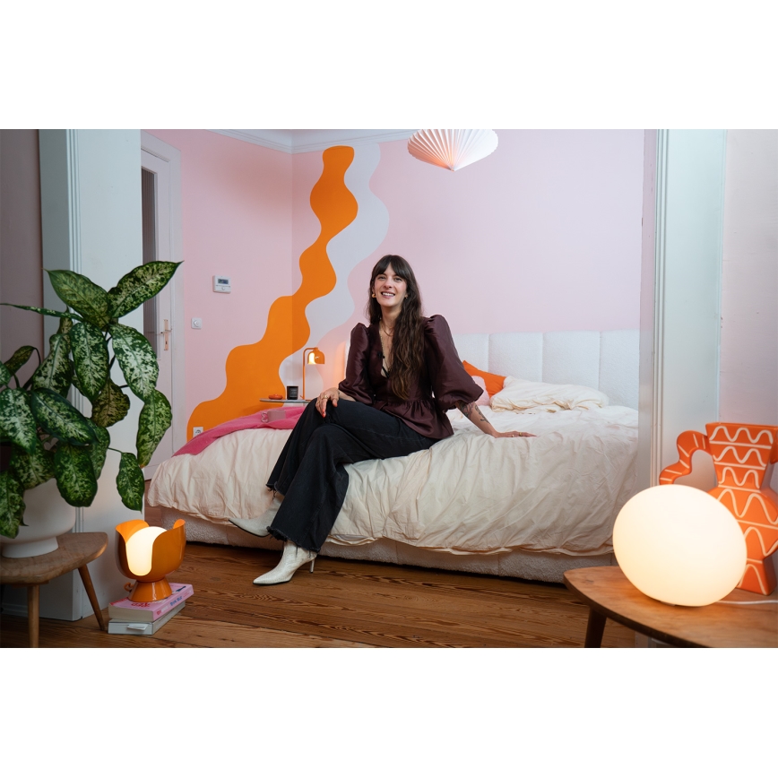 Osram - Stolná lampa DECOR COROLLE 1xG9/20W/230V oranžová