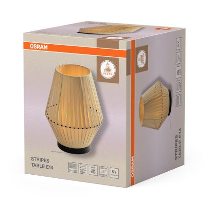 Osram - Stolná lampa DECOR STRIPES 1xE14/5W/230V béžová