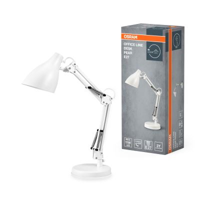 Osram - Stolná lampa DESK LINE 1xE27/11W/230V biela