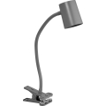 Osram - Stolná lampa s klipom DESK LINE 1xGU10/9W/230V sivá