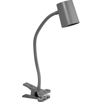 Osram - Stolná lampa s klipom DESK LINE 1xGU10/9W/230V sivá
