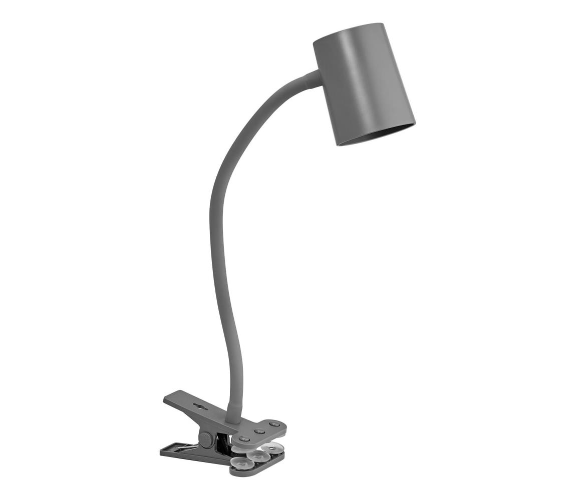 Osram - Stolná lampa s klipom DESK LINE 1xGU10/9W/230V sivá 4099854464454