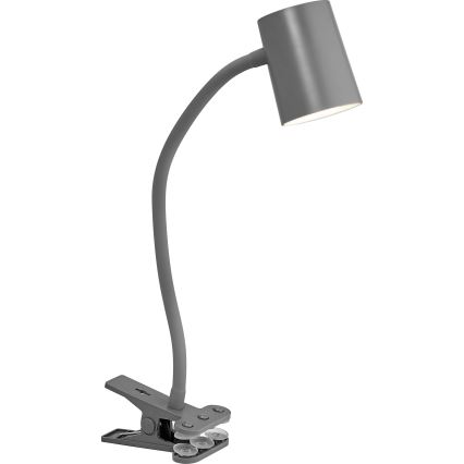 Osram - Stolná lampa s klipom DESK LINE 1xGU10/9W/230V sivá