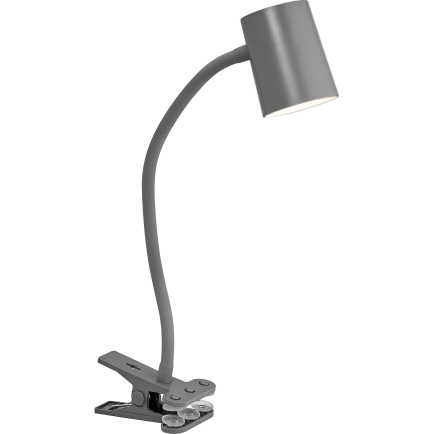 Osram - Stolná lampa s klipom DESK LINE 1xGU10/9W/230V sivá