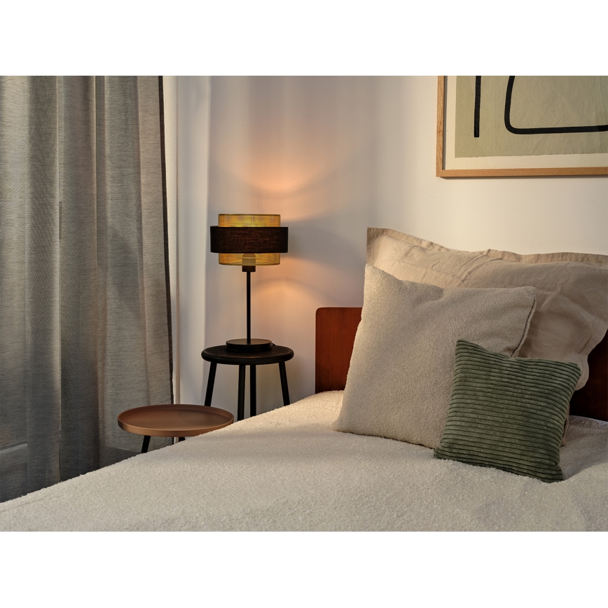 Osram - Stolová lampa DECOR HORNET 1xE27/10W/230V čierna/zlatá