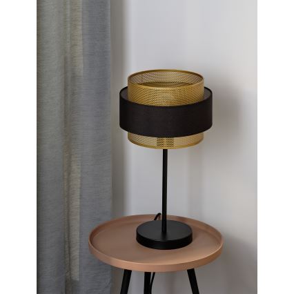 Osram - Stolová lampa DECOR HORNET 1xE27/10W/230V čierna/zlatá