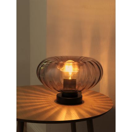 Osram - Stolová lampa DECOR SMOKE 1xE27/12W/230V čierna/dymovošedá