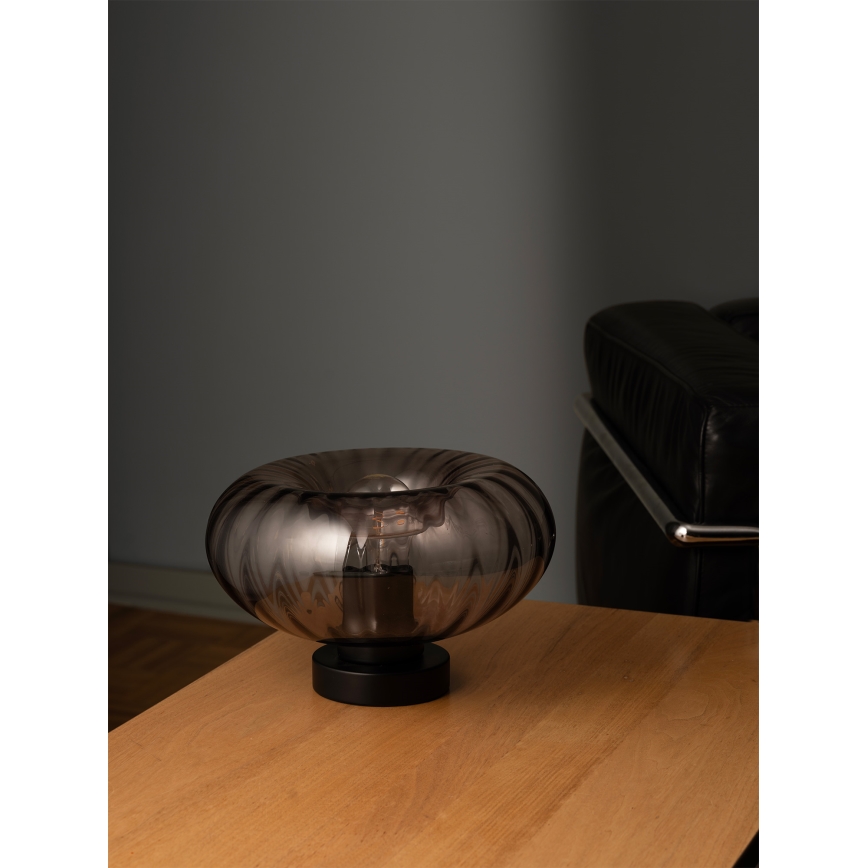 Osram - Stolová lampa DECOR SMOKE 1xE27/12W/230V čierna/dymovošedá