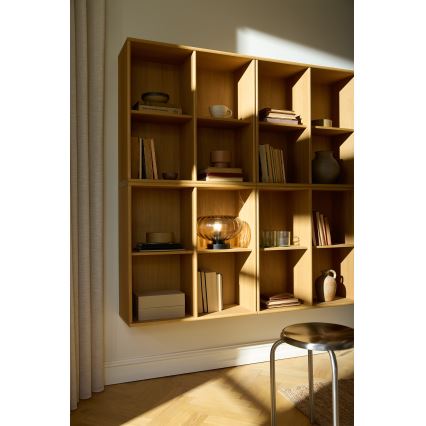 Osram - Stolová lampa DECOR SMOKE 1xE27/12W/230V čierna/dymovošedá