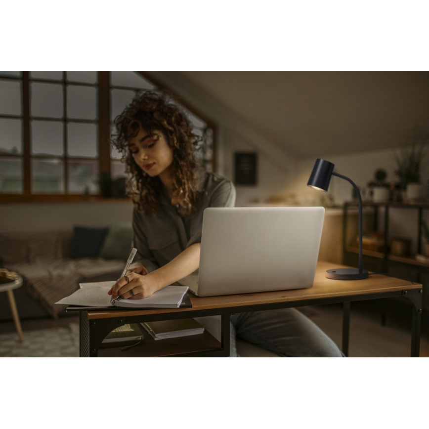 Osram - Stolová lampa DESK LINE 1xGU10/9W/230V čierna