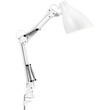 Osram - Stolová lampa s klipom DESK LINE 1xE27/11W/230V biela