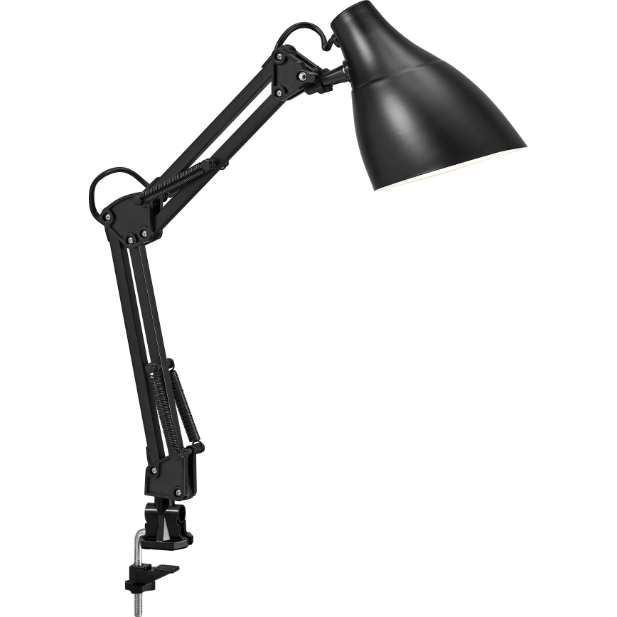 Osram - Stolová lampa so svorkou DESK LINE 1xE27/11W/230V čierna
