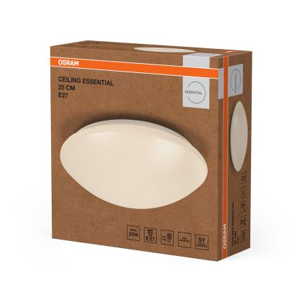 Osram - Stropné svietidlo CEILING ESSENTIAL 1xE27/25W/230V Ø 25 cm biela