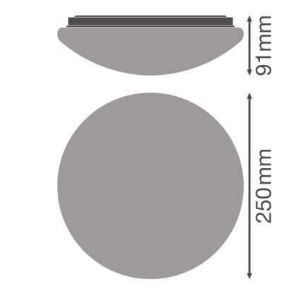 Osram - Stropné svietidlo CEILING ESSENTIAL 1xE27/25W/230V Ø 25 cm biela