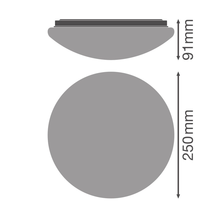 Osram - Stropné svietidlo CEILING ESSENTIAL 1xE27/25W/230V Ø 25 cm biela