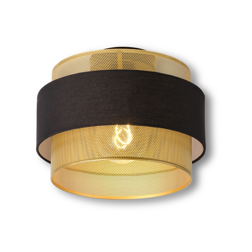 Osram - Stropné svietidlo DECOR HORNET 1xE27/10W/230V pr. 30 cm čierna/zlatá