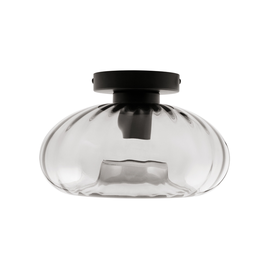 Osram - Stropné svietidlo DECOR SMOKE 1xE27/12W/230V, priemer 28 cm, čierne/dymovo-sivé