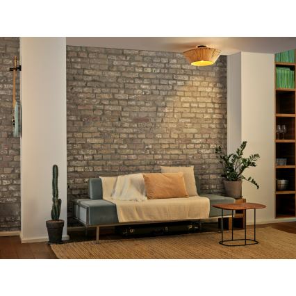 Osram - Stropné svietidlo DECOR STRIPES 1xE27/10W/230V, Ø 40,5 cm, béžové