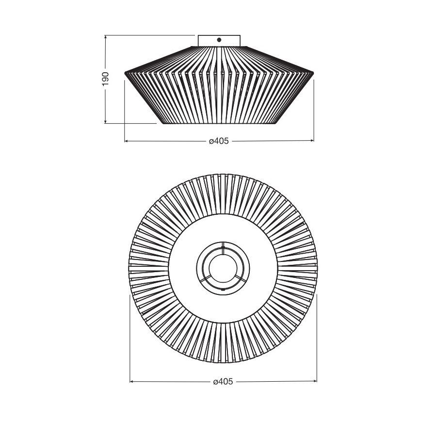 Osram - Stropné svietidlo DECOR STRIPES 1xE27/10W/230V, Ø 40,5 cm, béžové