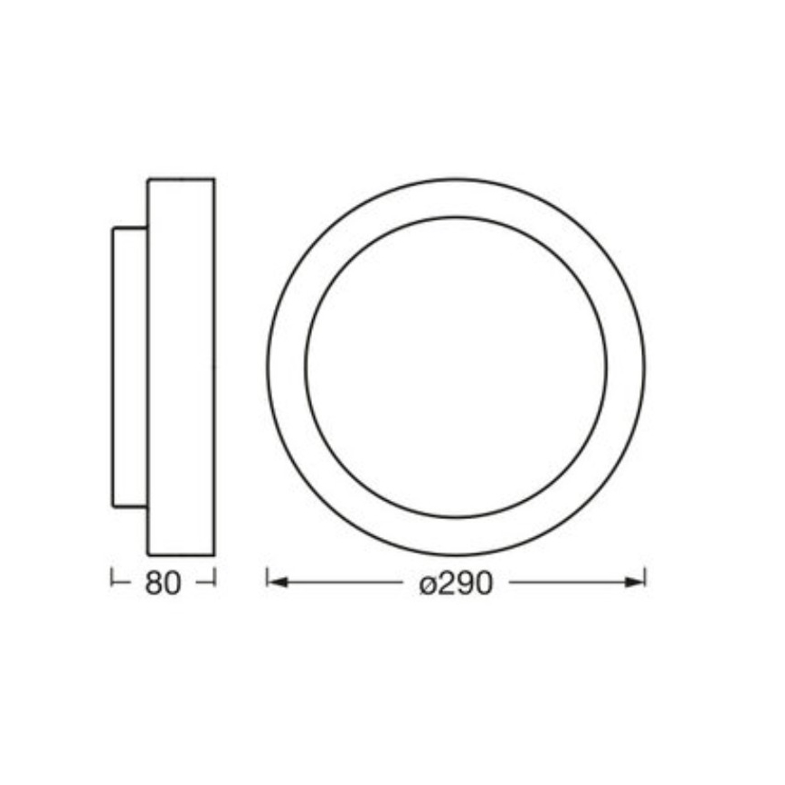 Osram - Stropné svietidlo ORBIS MADRID 2xE27/10W/230V pr. 29 cm biela
