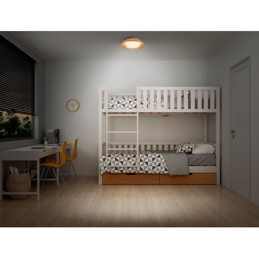 Osram - Stropné svietidlo ORBIS MILAN 2xE27/10W/230V pr. 30,5 cm drevený dekor