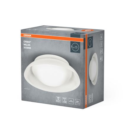 Osram - Stropné svietidlo ORBIS MILAN 2xE27/10W/230V, priemer 30,5 cm, hnedé